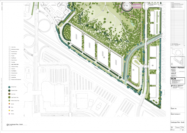Pl&auml;ne f&uuml;r den Apple Campus 2 von Foster + Partner (Bild: Cupertino City Council)
